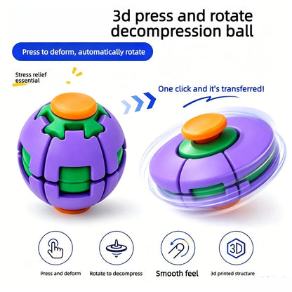 3D Fidget Spinner Ball – Sensory Stress Relief Toy